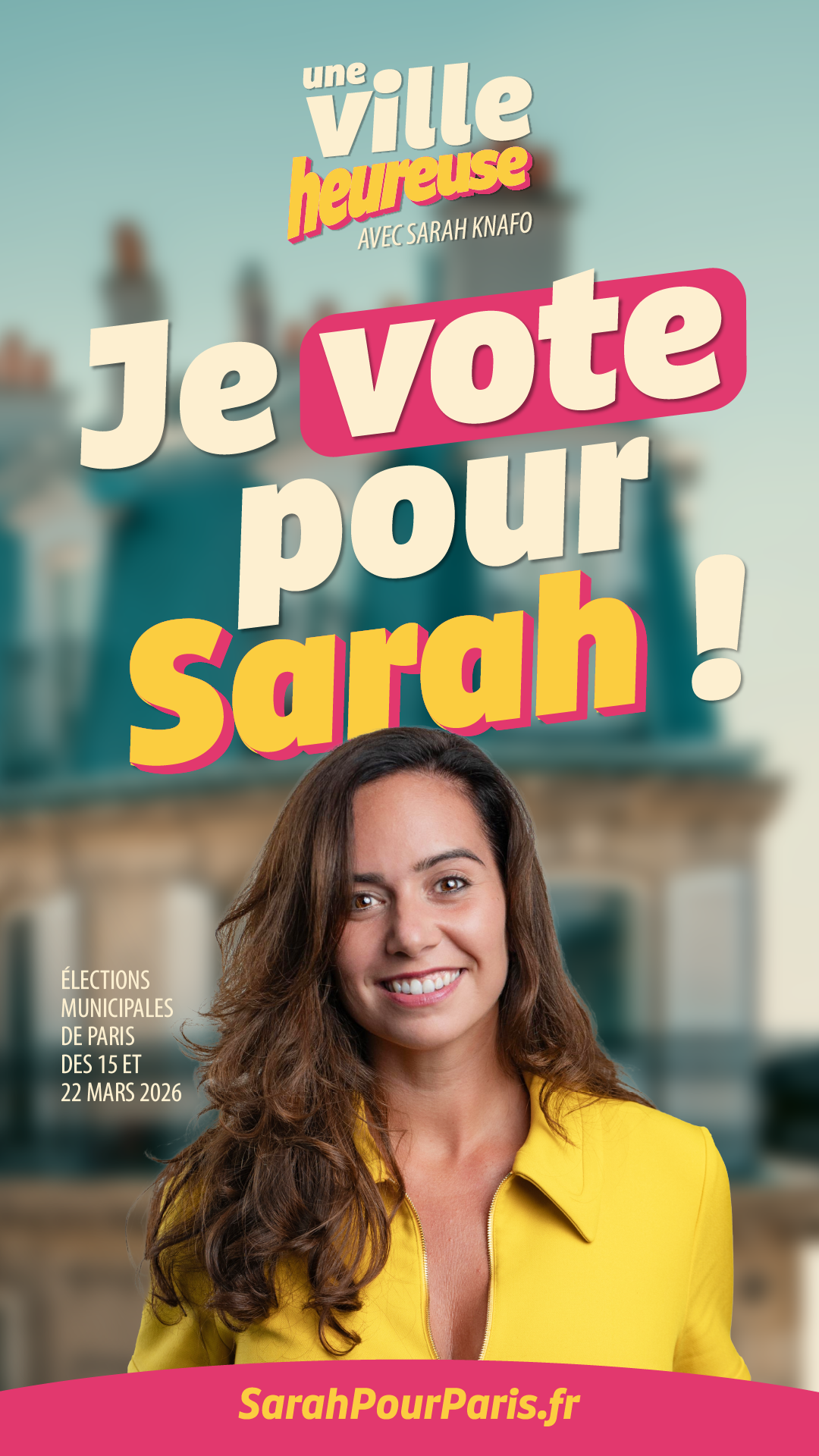 Je Vote pour Sarah - Visuel Story